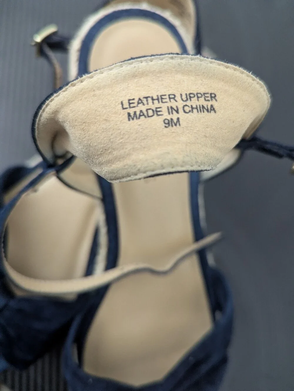 Talbots Suede Navy Espadrilles